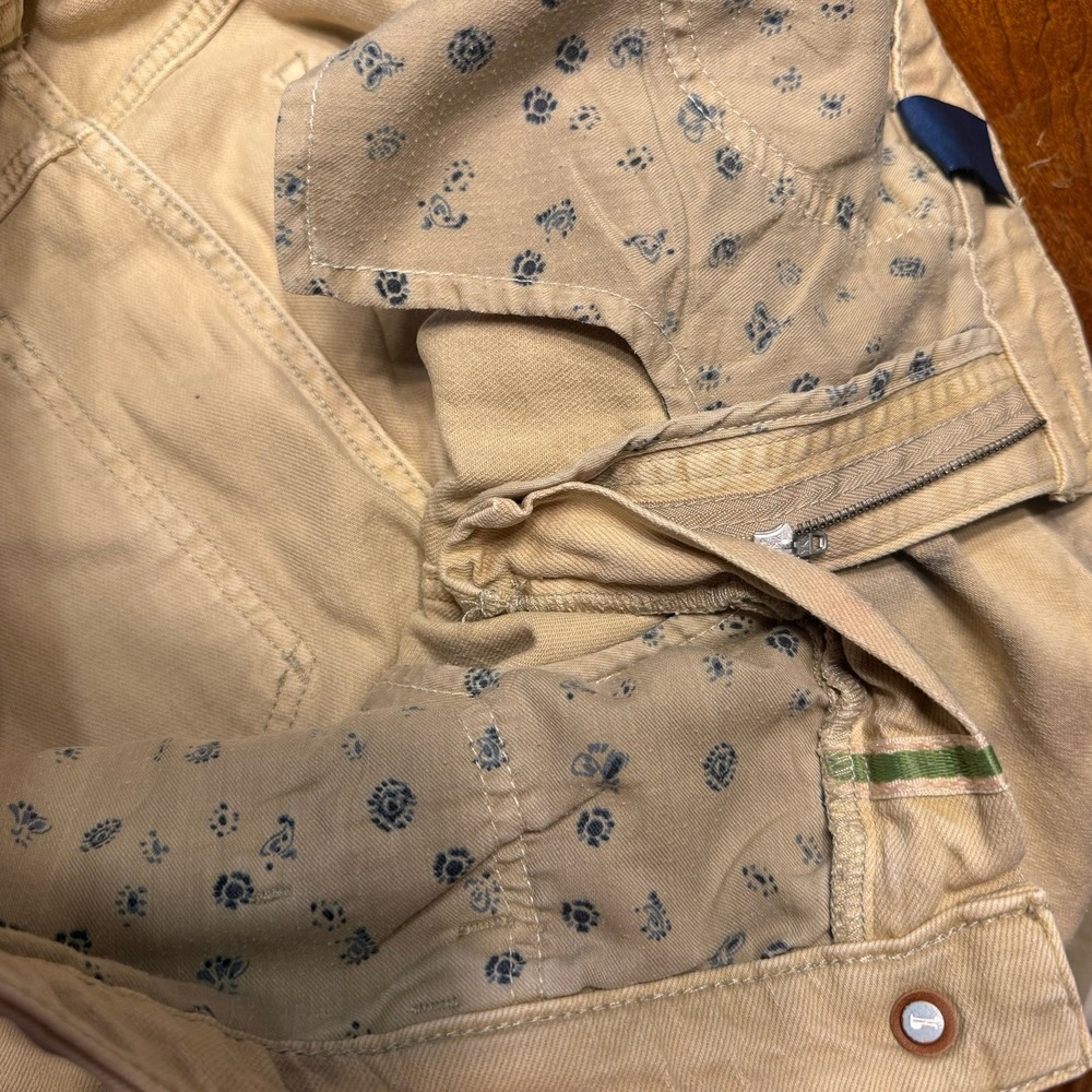 Pilcro Anthropology Women Size 31 TALL 'The Borrowed' Tan Boyfriend Jeans Grunge - Picture 9 of 16